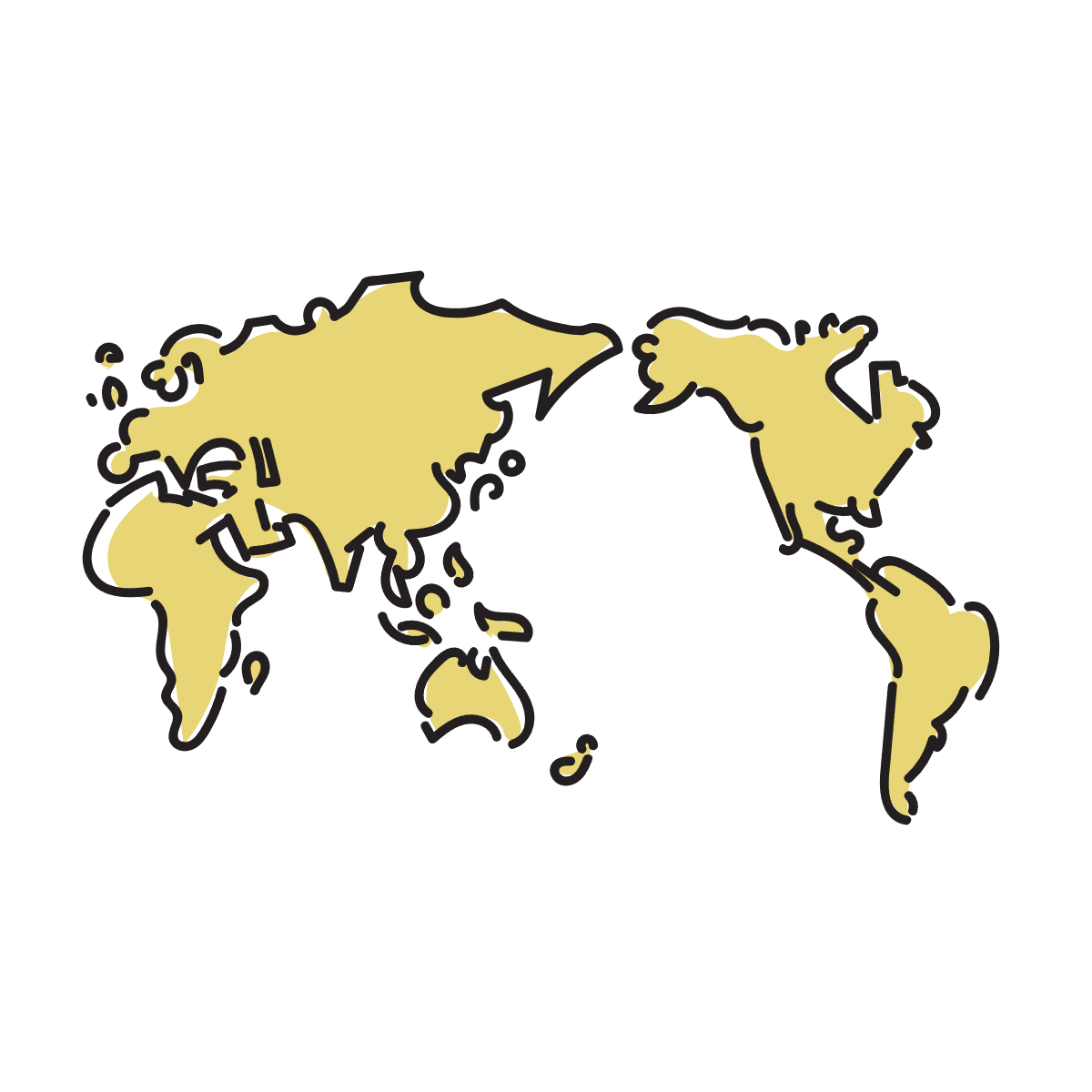 世界の地図